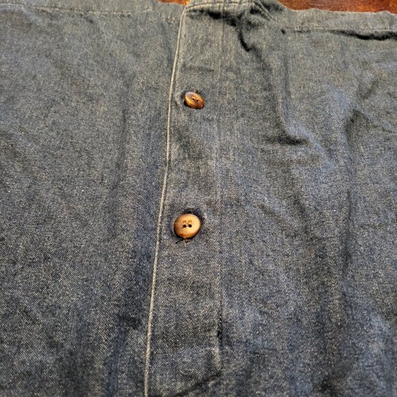 Maxi Vintage blue jean skirt with pockets and belt loops - Picture 5 of 5